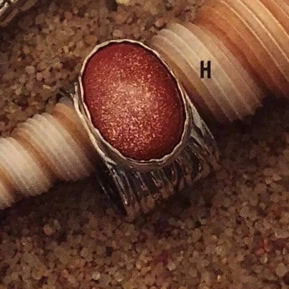 RARE Silpada Sterling Silver Sparkling Sandstone Ring R1144 Size 7 - Picture 3 of 10